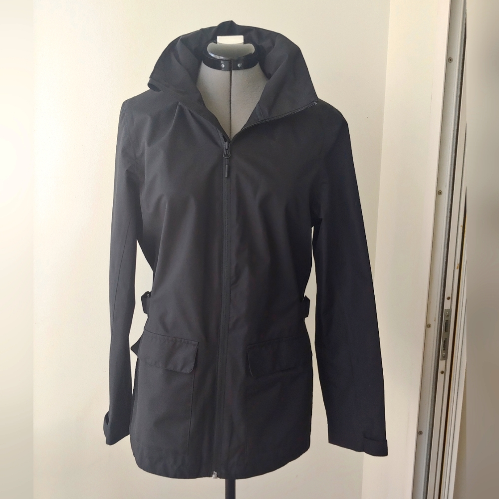 McKinley black rain coat with hidden hood